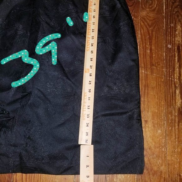 NWT Evan Picone Women's Black Fit & Flare A-Line Square Neck Dress Size 8 - Picture 5 of 8